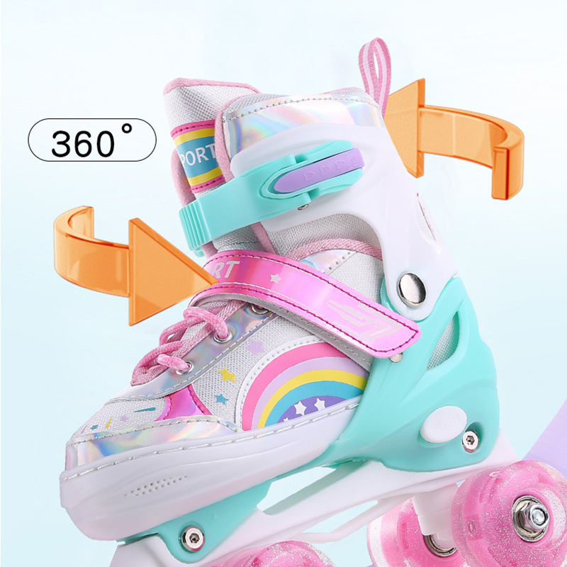 Kids Double Row Roller Skates  - Kids Outdoor Quad ulasan dan harga