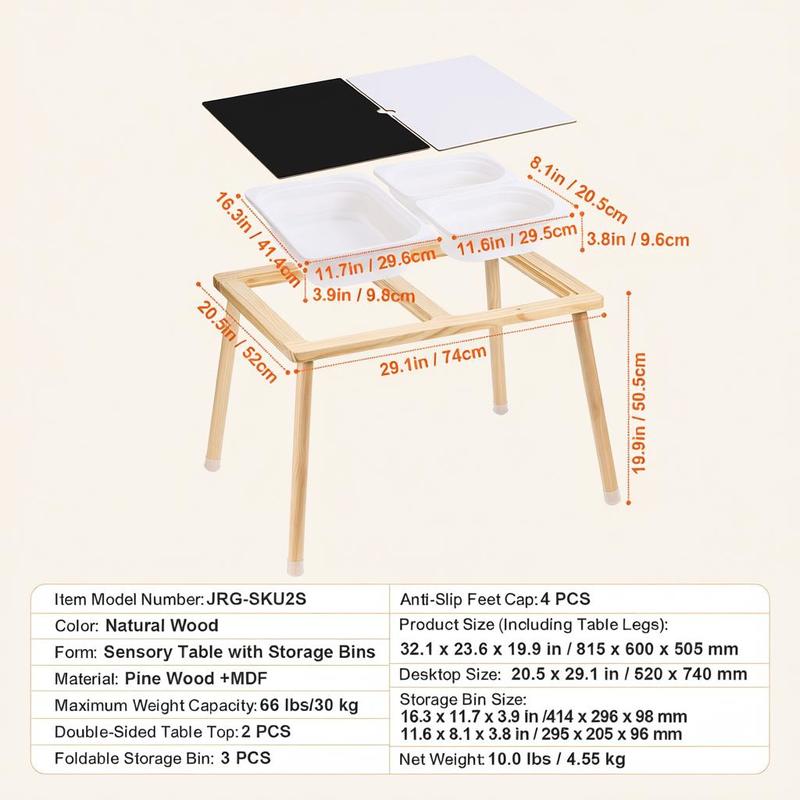 Sensory Table for Toddlers, Ki - Kids Outdoor Water Play Table ulasan dan harga