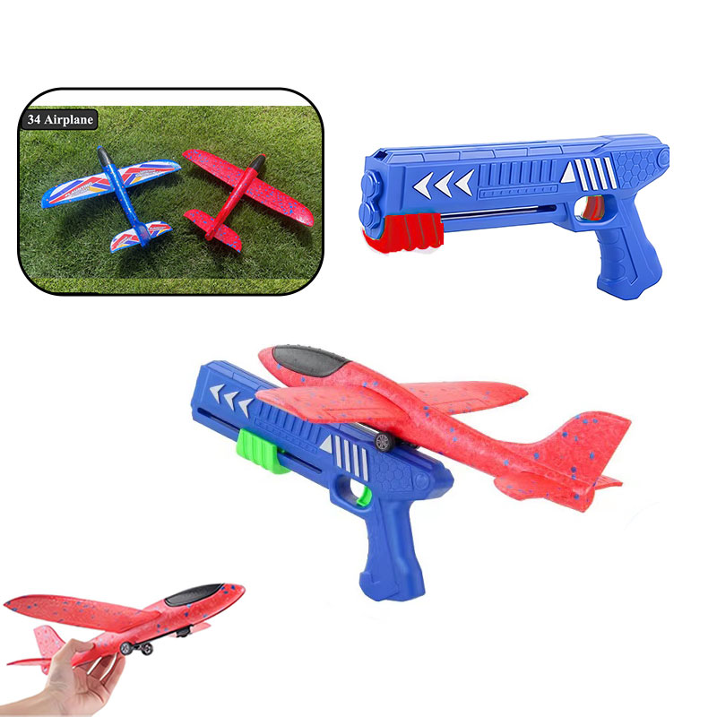 Kids 24/34cm Foam Plane Launch - Kids Outdoor Xmas Gifts ulasan dan harga