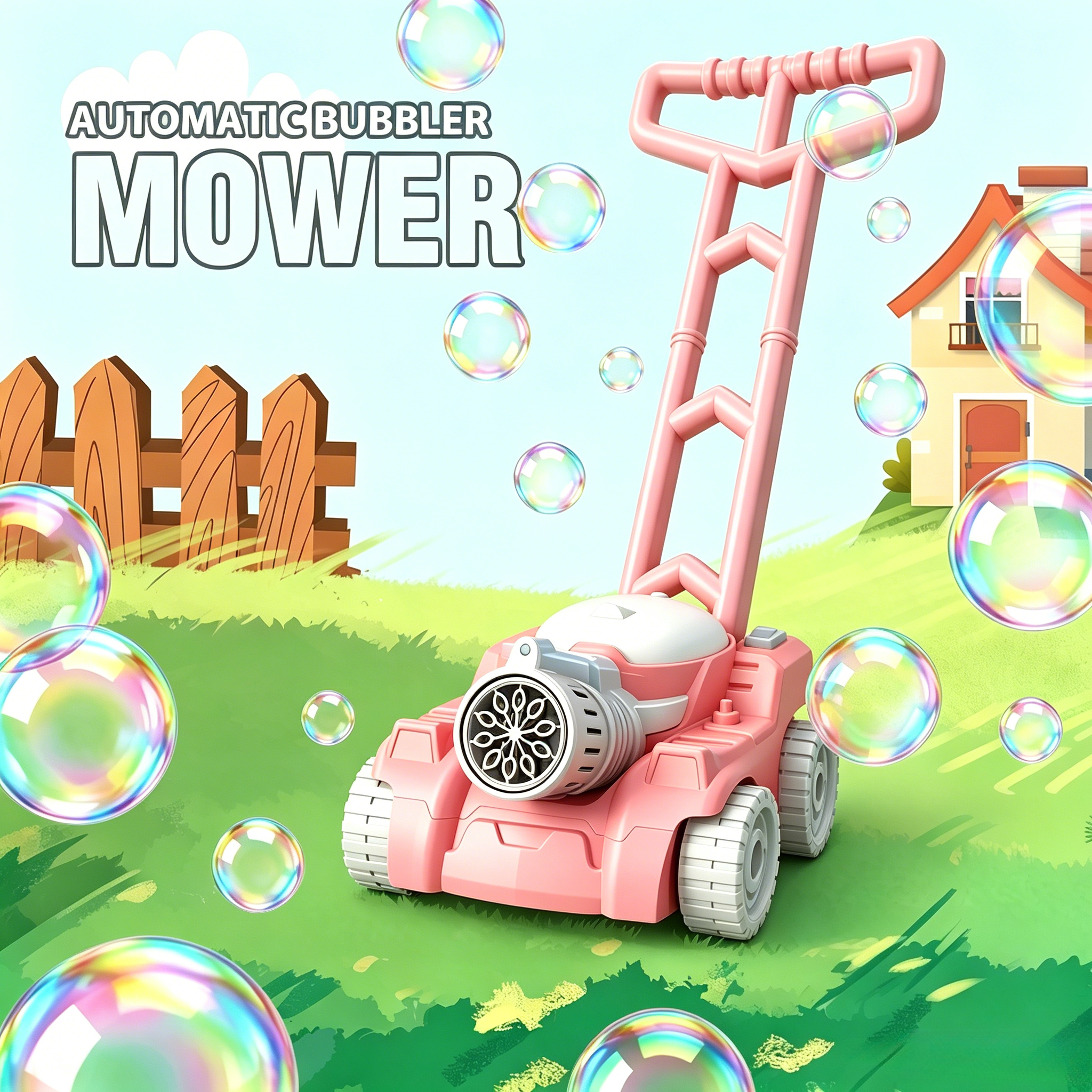 1Pc Bubble Lawn Mower, kids pu - Kids Outdoor Lawn Mower ulasan dan harga