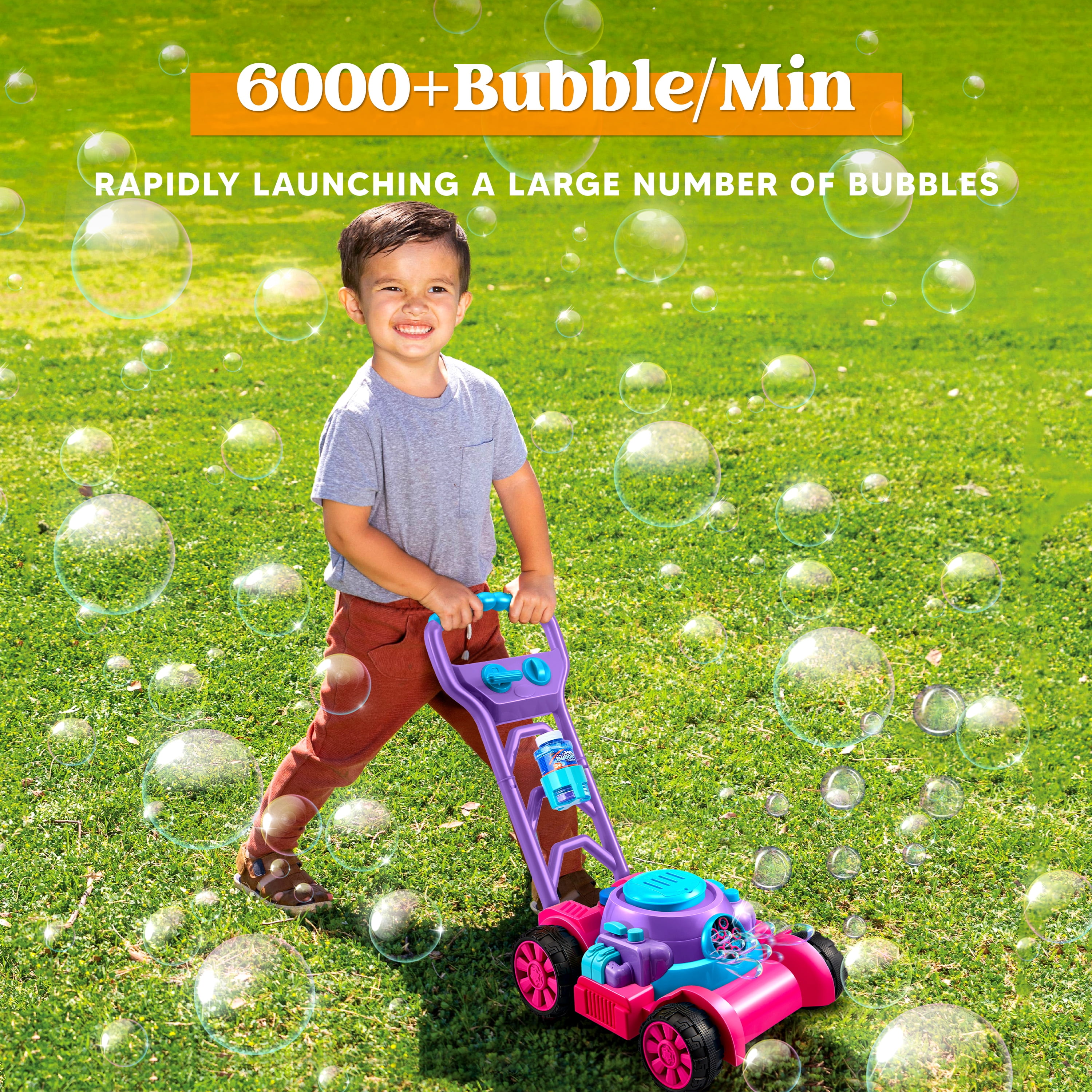 JOYFY Bubble Lawn Mower Bubble - Kids Outdoor Lawn Mower ulasan dan harga