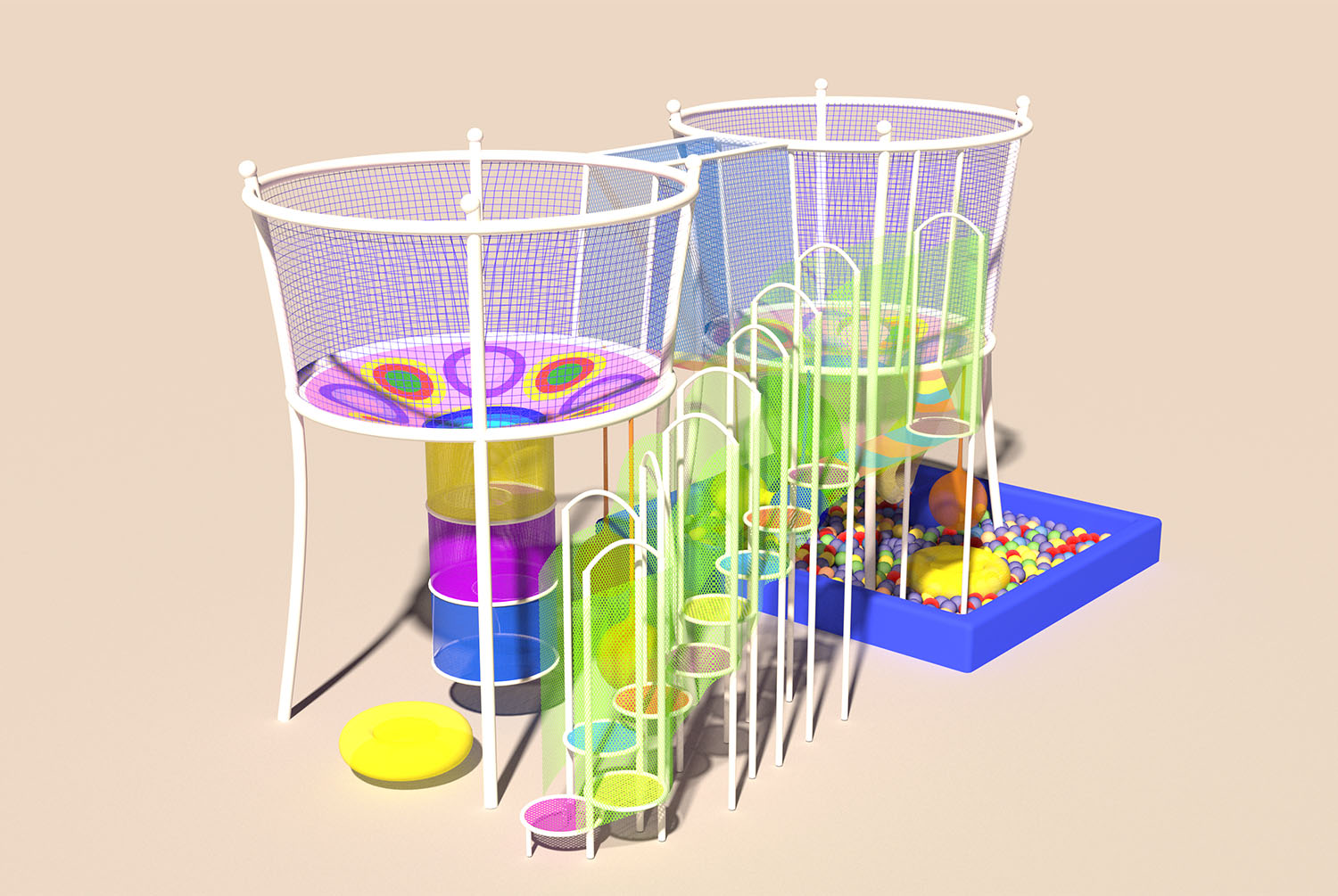 Rainbow Net Playground for Adv - Kids Outdoor Adventure Park ulasan dan harga