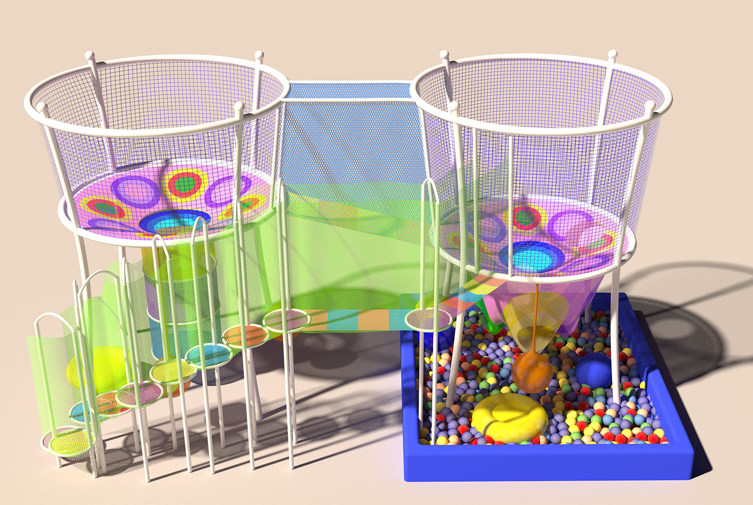 Rainbow Net Playground for Adv - Kids Outdoor Adventure Park ulasan dan harga