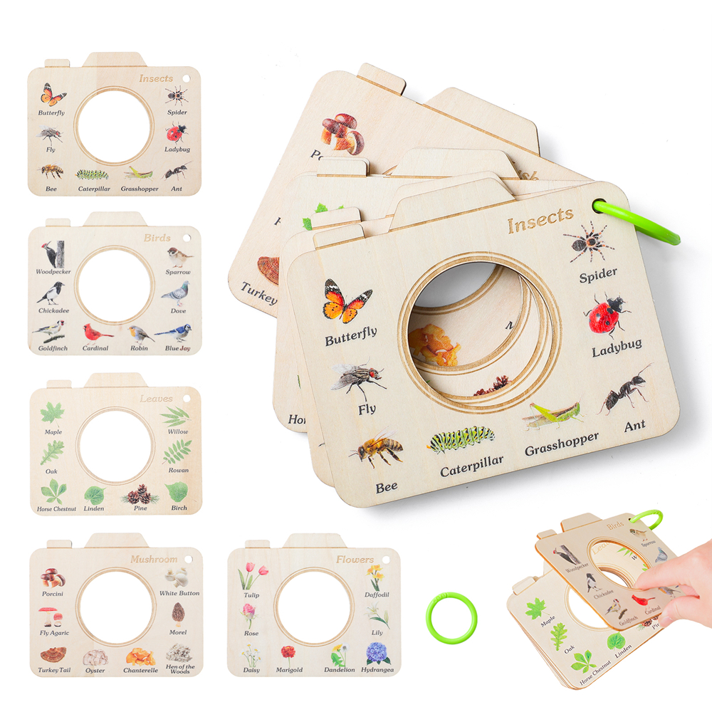 Wooden Camera Shape Nature Cog - Kids Outdoor Activity Set ulasan dan harga