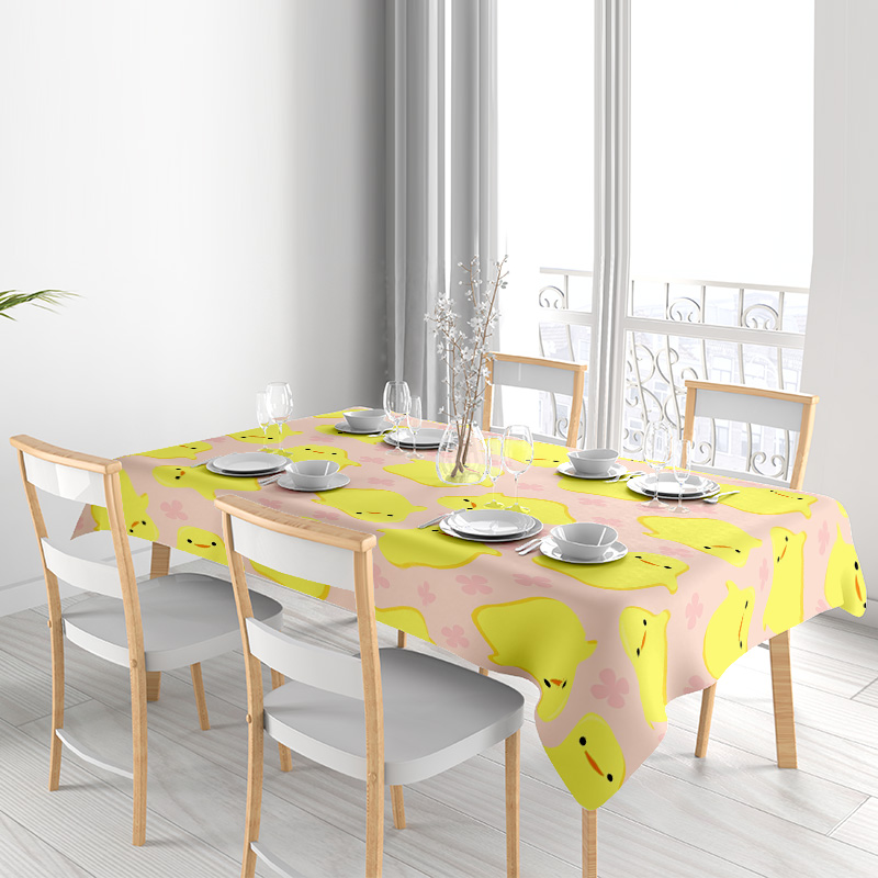 Cute Cartoon Chicken Tableclot - Kids Outdoor Dining Set ulasan dan harga