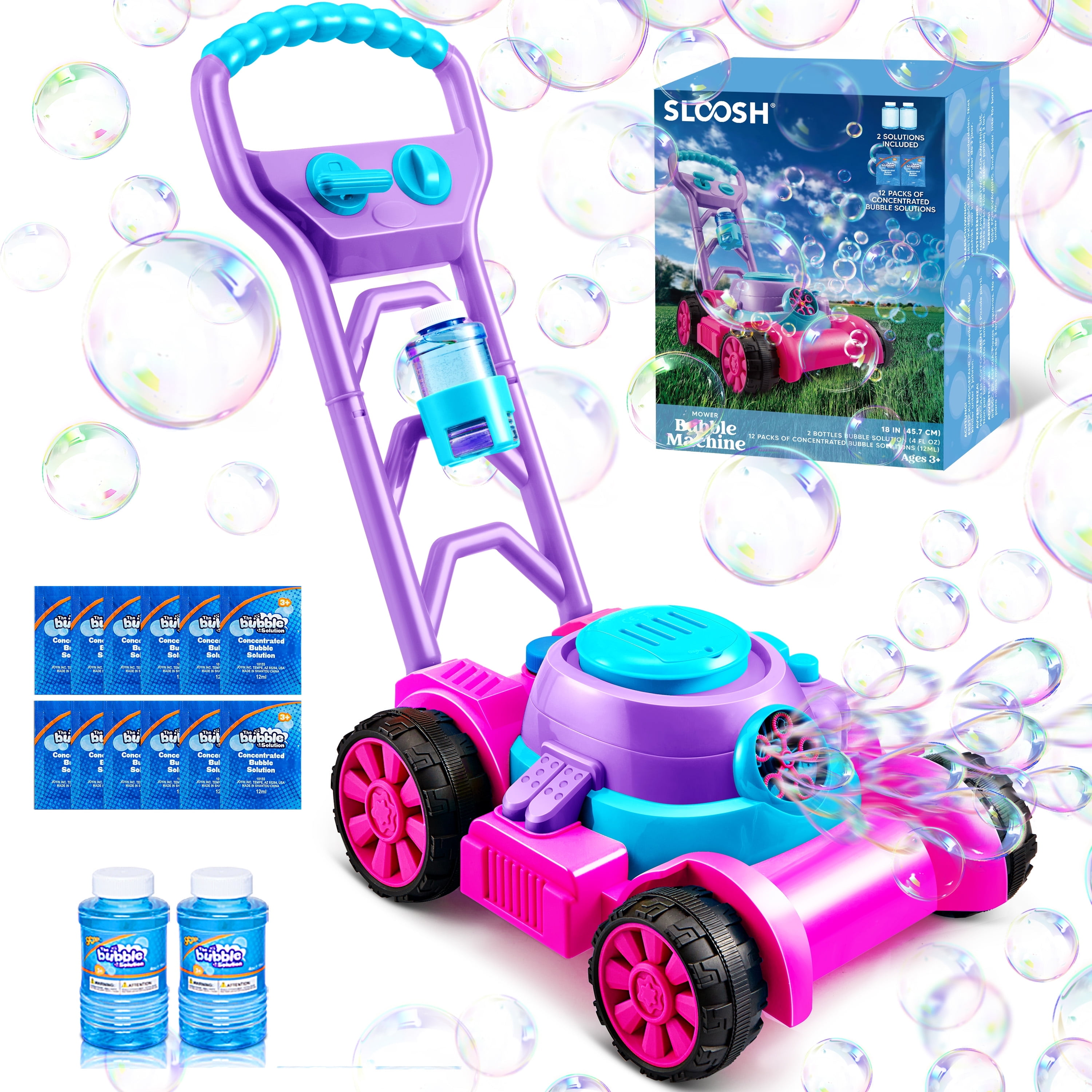 JOYFY Bubble Machine Bubble La - Kids Outdoor Lawn Mower ulasan dan harga