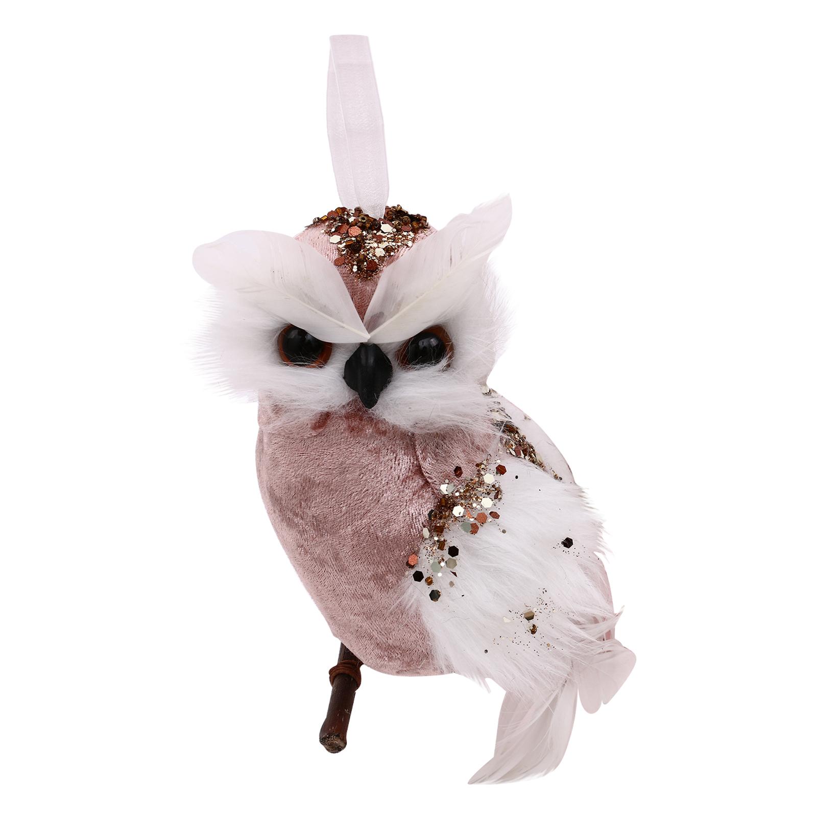 Feathered Owl Sculpture Model  - Kids Outdoor Fairy Garden ulasan dan harga
