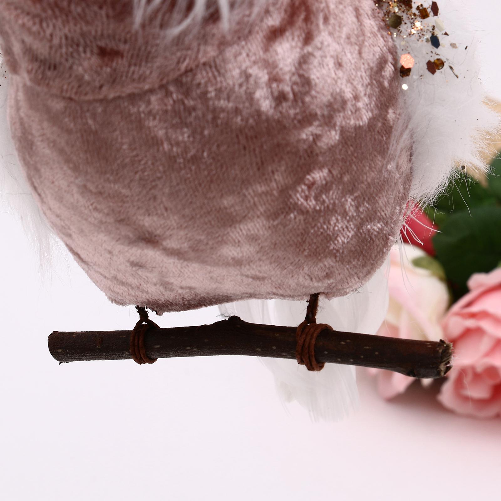 Feathered Owl Sculpture Model  - Kids Outdoor Fairy Garden ulasan dan harga