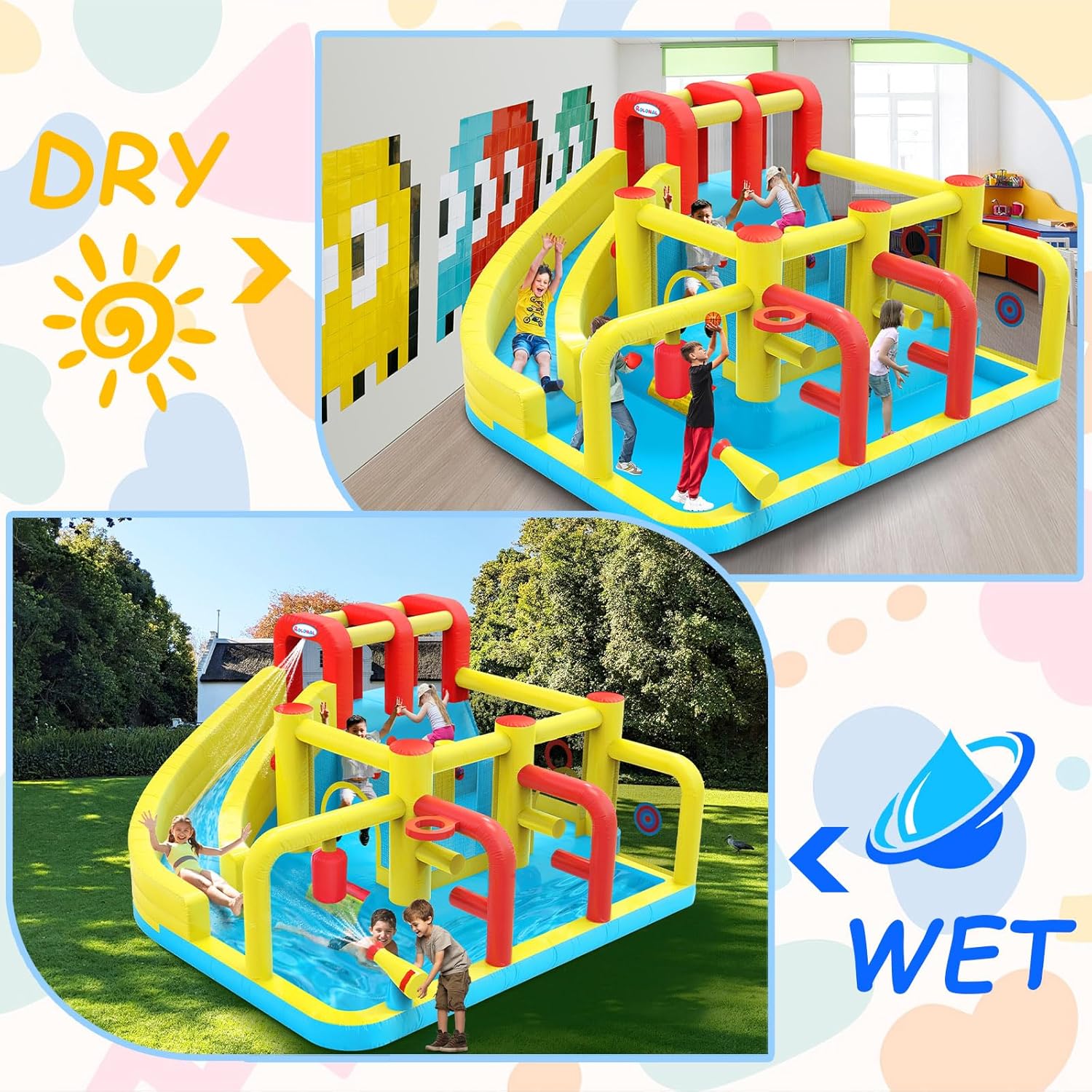 Kids Inflatable Water Slide Bo - Kids Outdoor Water Slide ulasan dan harga