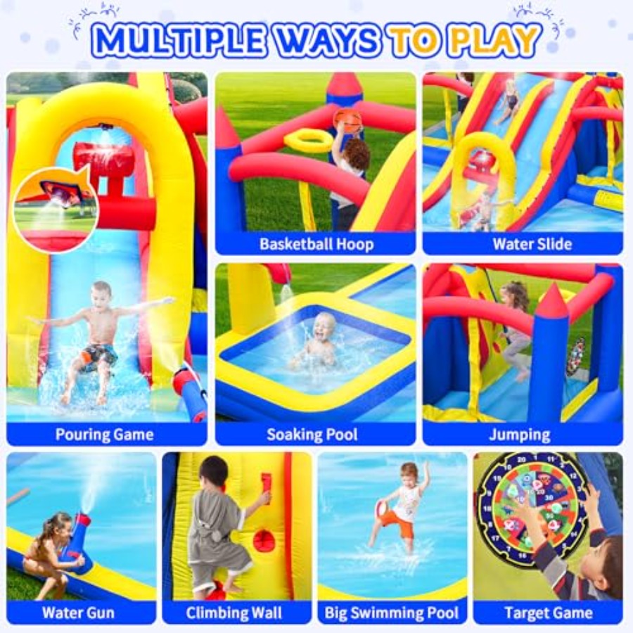 Outdoor large inflatable water - Kids Outdoor Water Slide ulasan dan harga