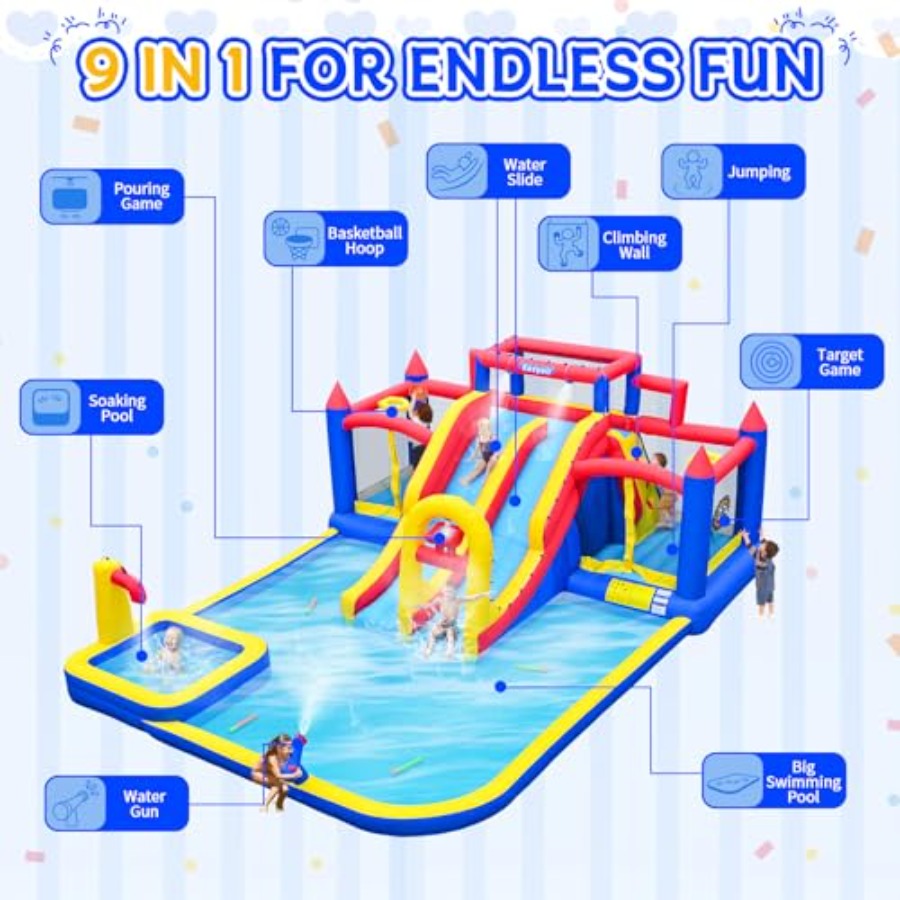 Outdoor large inflatable water - Kids Outdoor Water Slide ulasan dan harga