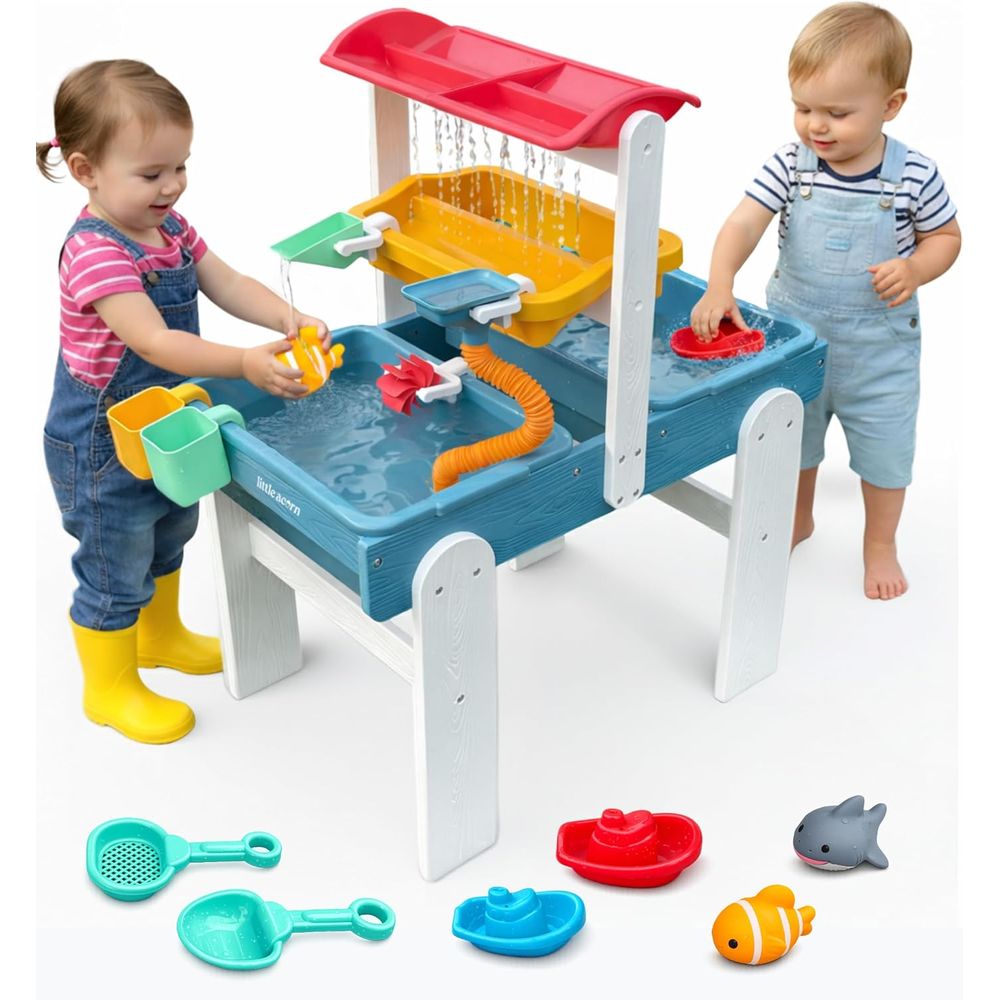 Little Acorn, Water Table or T - Kids Outdoor Water Play Table ulasan dan harga