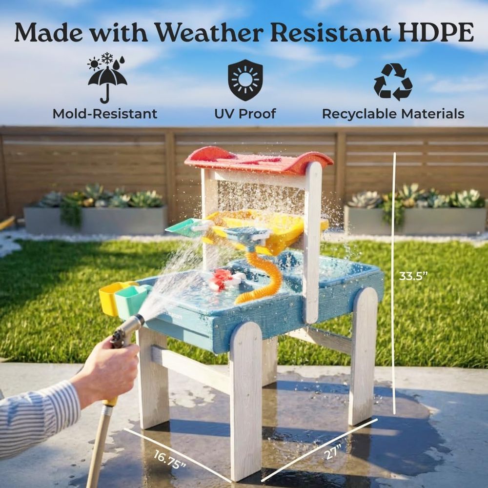 Little Acorn, Water Table or T - Kids Outdoor Water Play Table ulasan dan harga