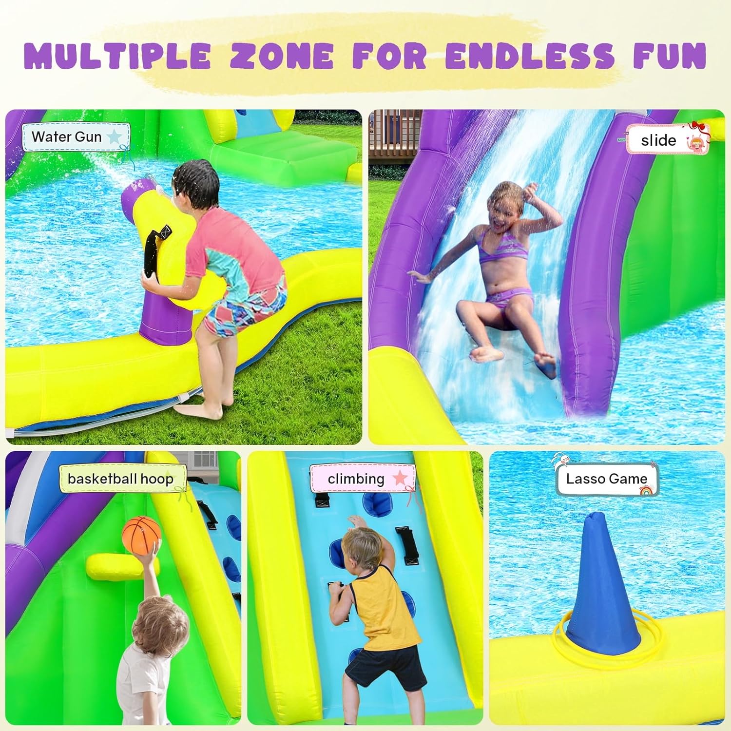 13x14FT Inflatable Bounce Hous - Kids Outdoor Water Play ulasan dan harga
