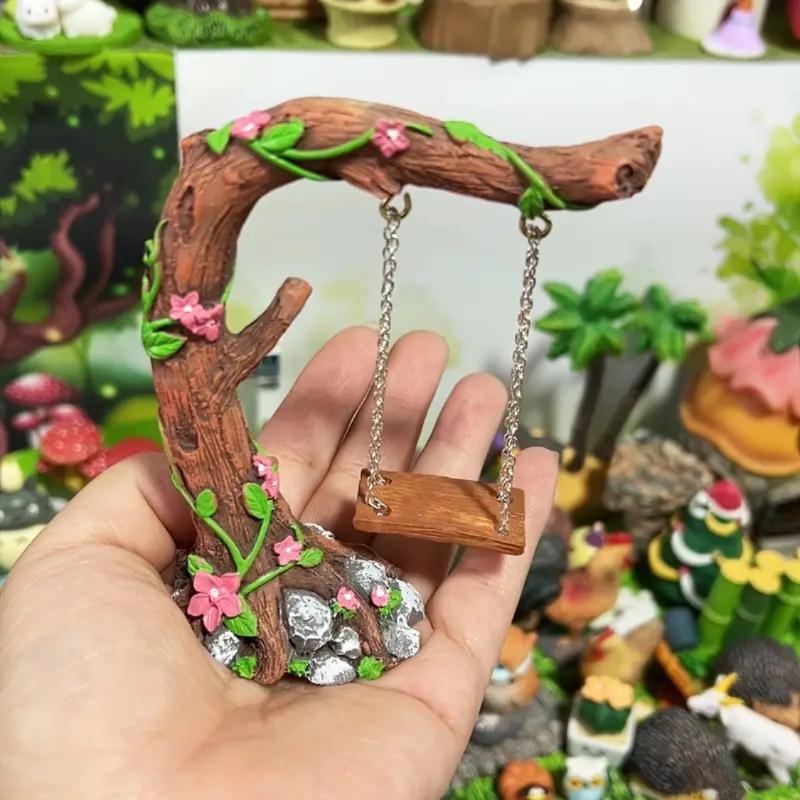 Miniature Fairy Garden Swing S - Kids Outdoor Fairy Garden ulasan dan harga