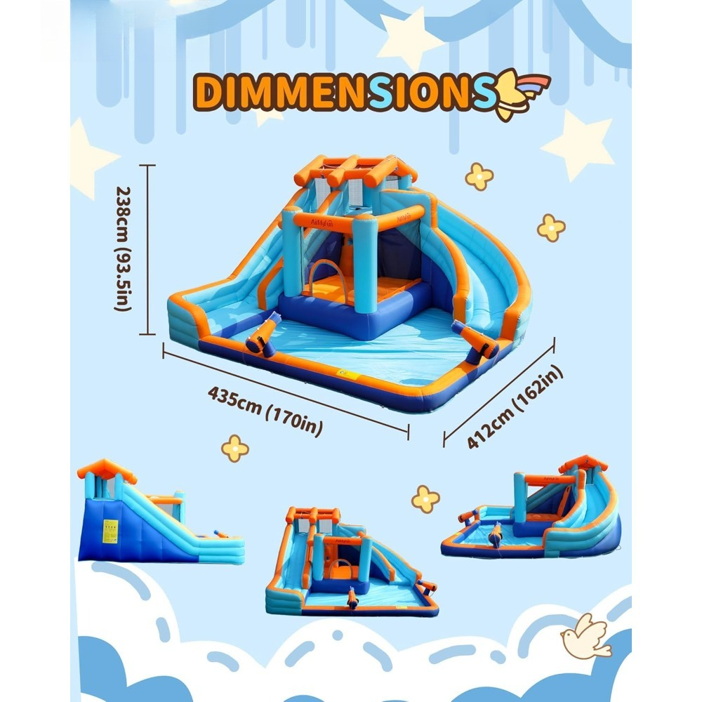 Large Water Slide Bounce House - Kids Outdoor Water Play ulasan dan harga
