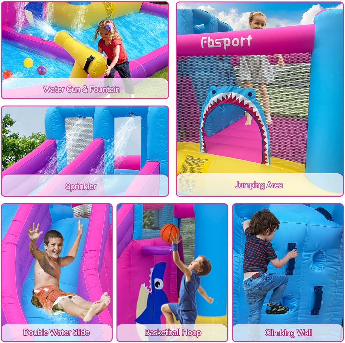 Twin Water Slides Inflatable B - Kids Outdoor Water Slide ulasan dan harga