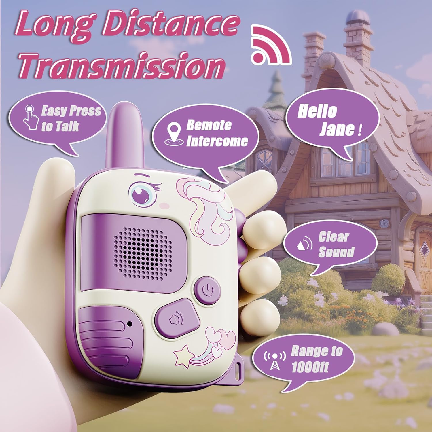 2PCS Walkie Talkie Toys for Ki - Kids Outdoor Xmas Gifts ulasan dan harga