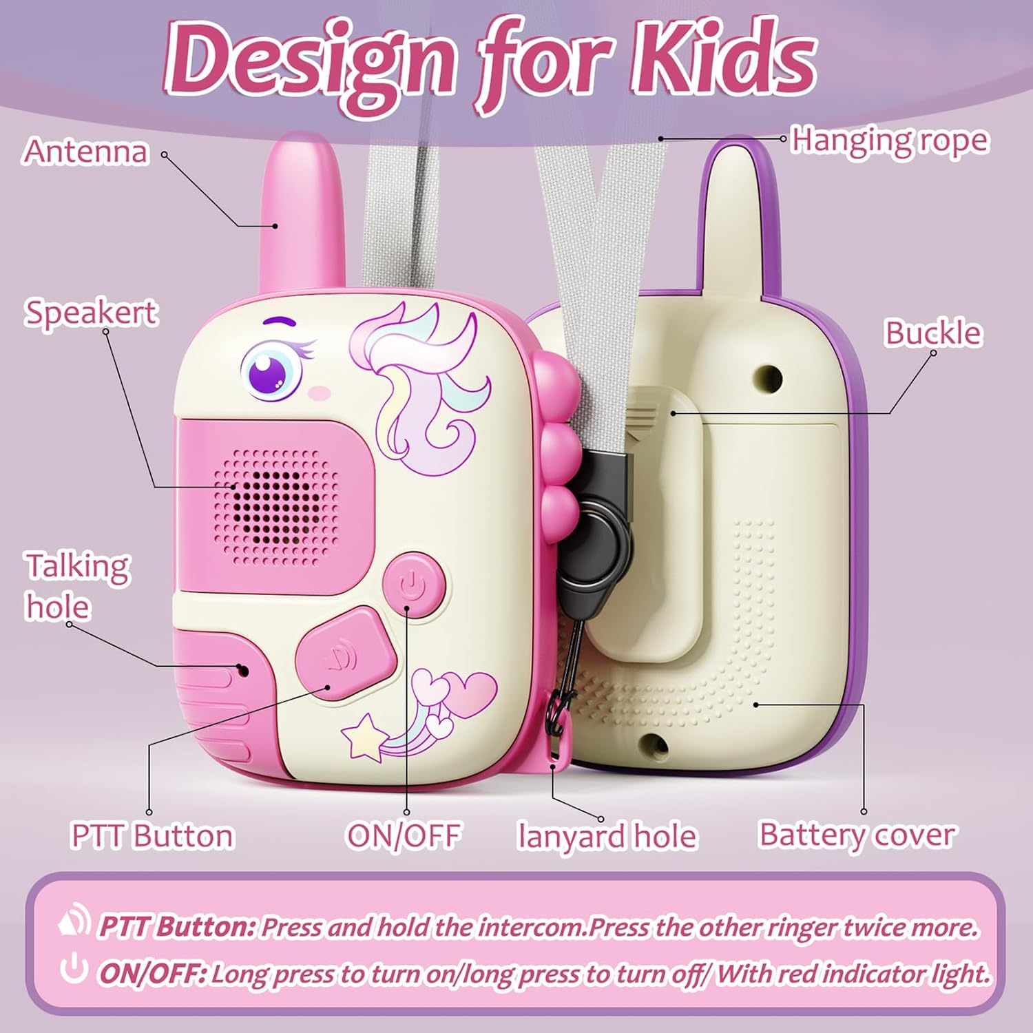 2PCS Walkie Talkie Toys for Ki - Kids Outdoor Xmas Gifts ulasan dan harga