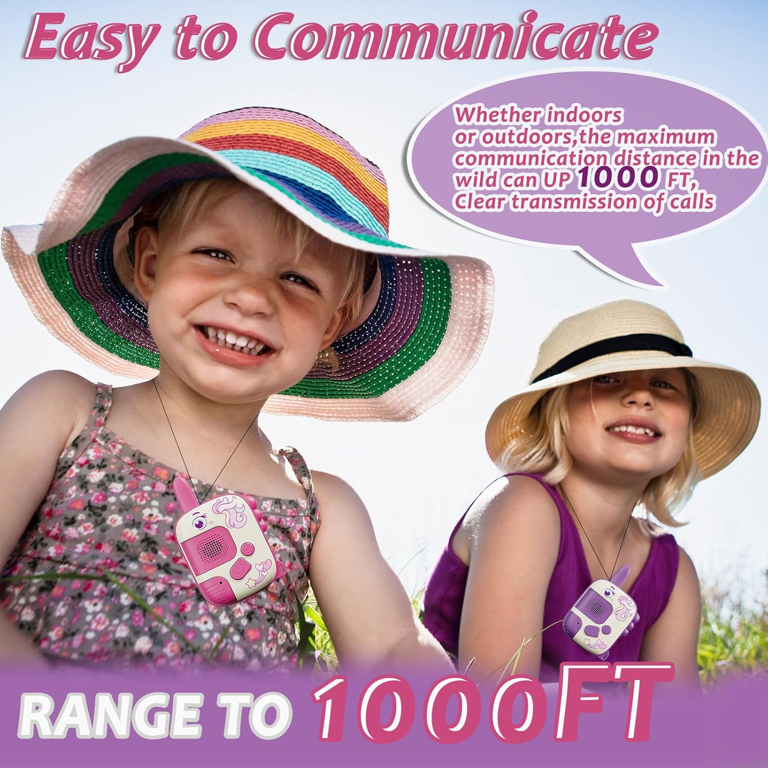 2PCS Walkie Talkie Toys for Ki - Kids Outdoor Xmas Gifts ulasan dan harga